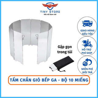 Tấm Chắn Gió bếp gas dã ngoại bộ 10 miếng