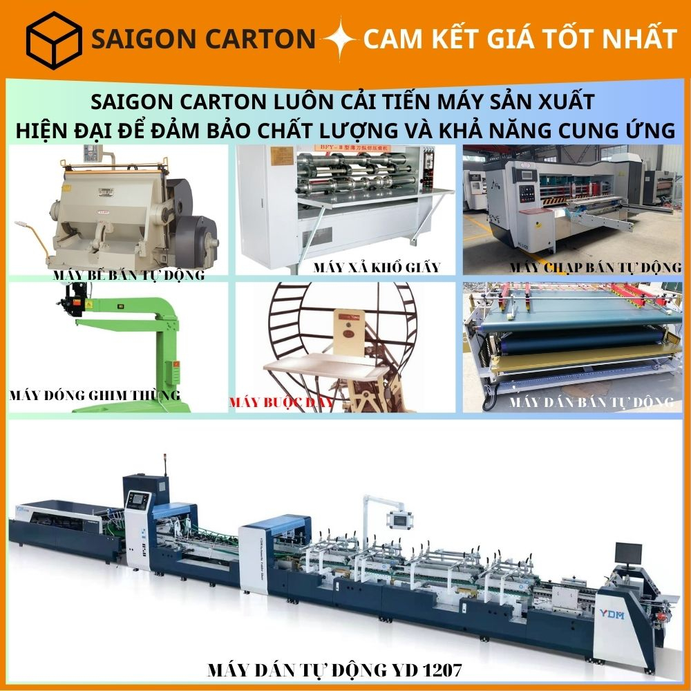 Hộp carton đóng gói hàng cho shop online  NẮP GÀI size 15x12x3.5NG cm - Mua 40 tặng 10 - sản xuất bởi SÀI GÒN CARTON