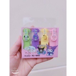 Set 4 bút dạ quang Kuromi