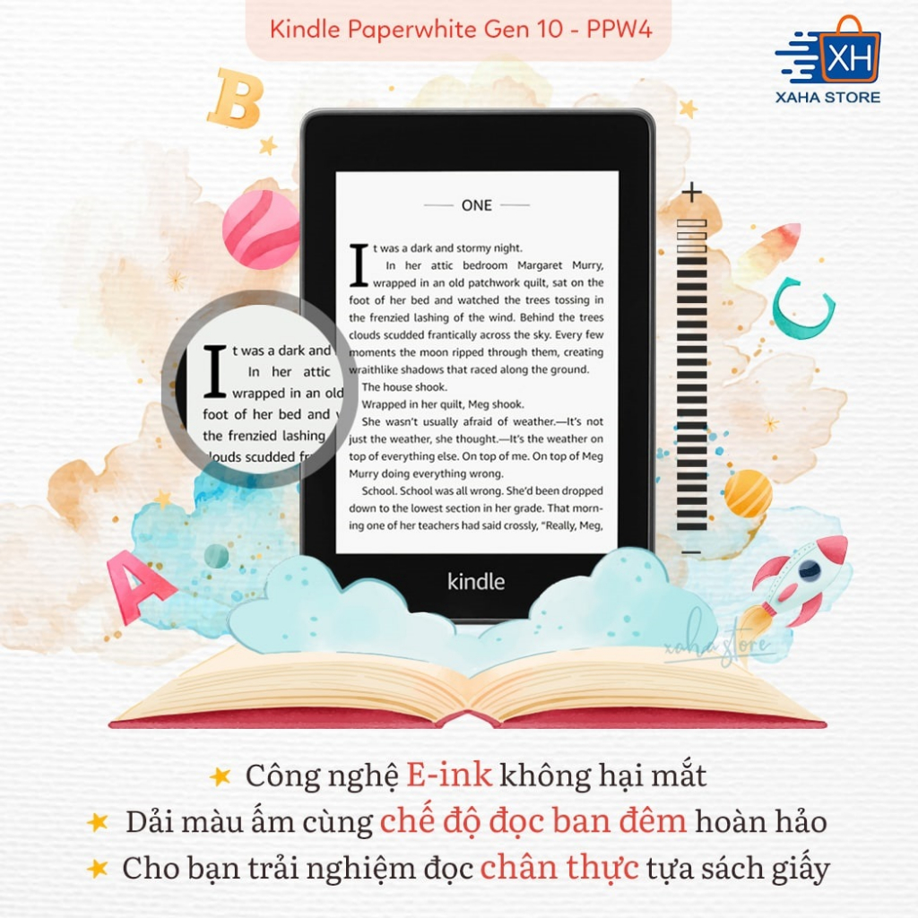 ⚡️ NEW 100% SEAL ⚡️ Máy đọc sách Amazon Kindle Paperwhite 4