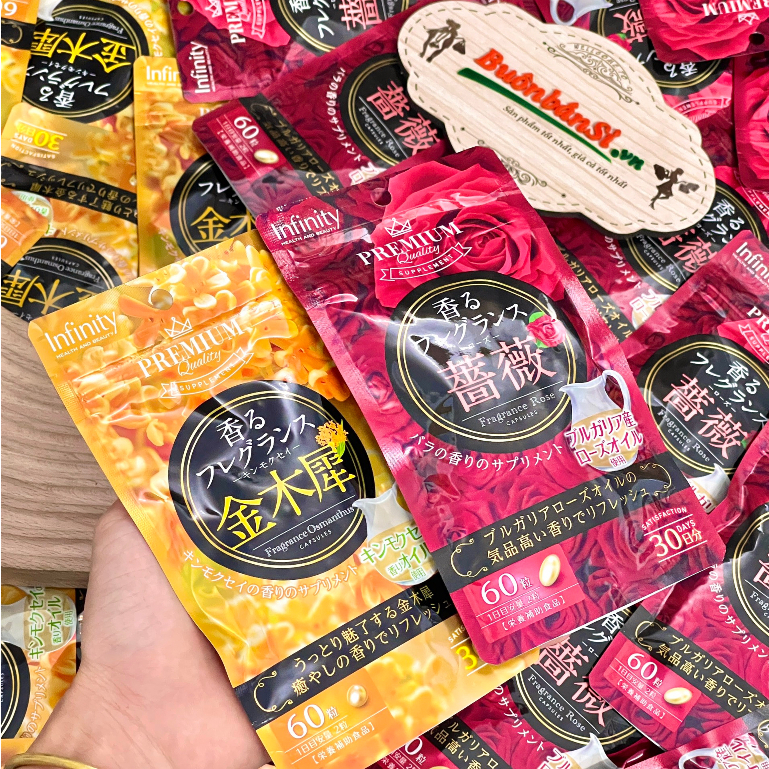 Viên Uống Thơm Người Hoa Hồng Infinity Fragrance Rose Nhật Bản - 60 Viên Và 120 Viên