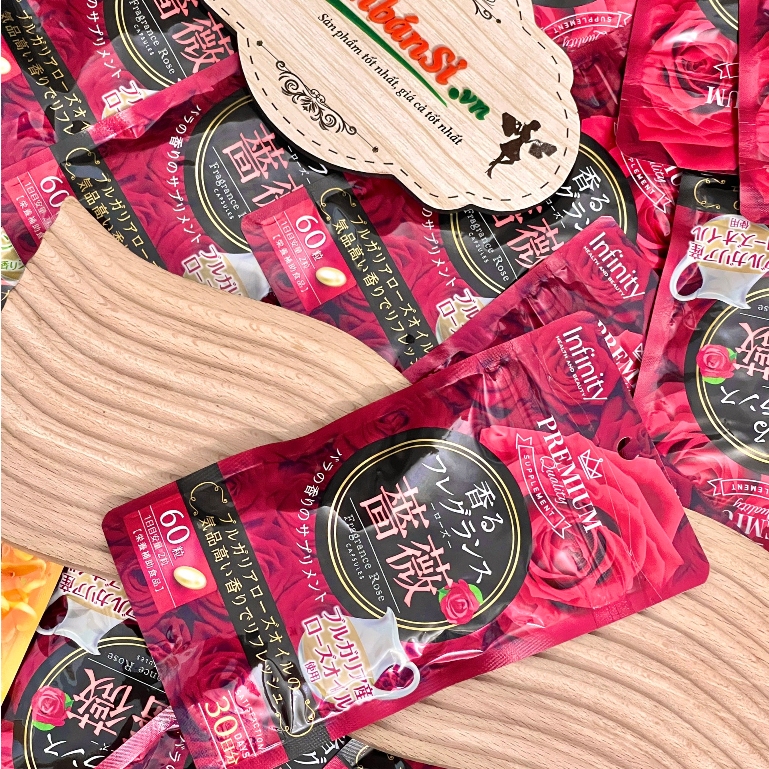 Viên Uống Thơm Người Hoa Hồng Infinity Fragrance Rose Nhật Bản - 60 Viên Và 120 Viên