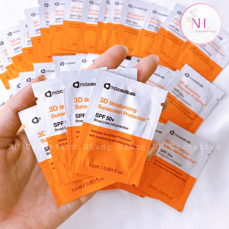 SAMPLE KEM CHỐNG NẮNG MD:CEUTICALS 3D MOISTURIZING SUNSCREEN PROTECTION SPF 50+