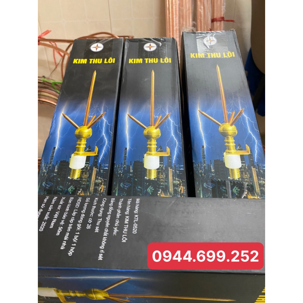 Kim Thu Sét 3 Nhánh Bằng Đồng EVN - 0520