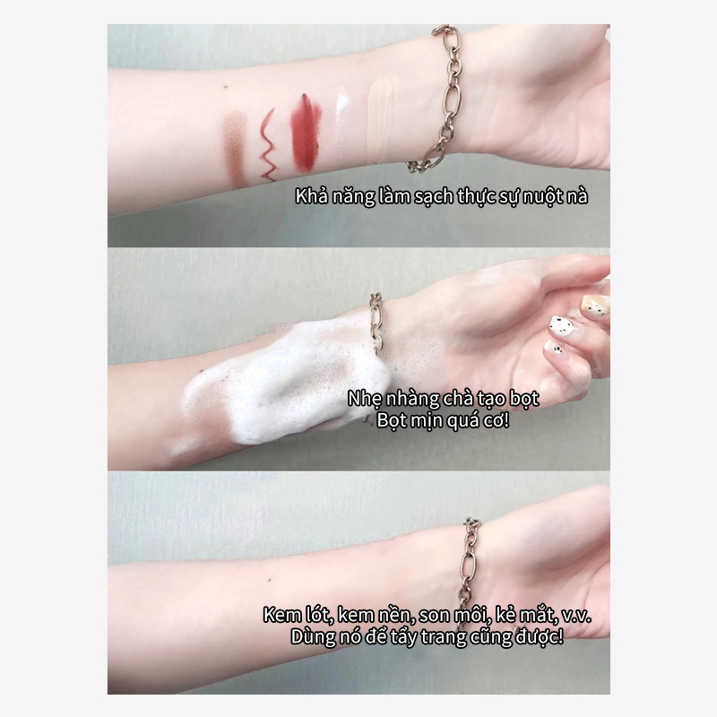 Sữa rửa mặt axit amin làm trắng mịn giữ ẩm da Tinh chất 500ml nhanh chóng Làm sạch sâu mụn thu nhỏ lỗ chân lông