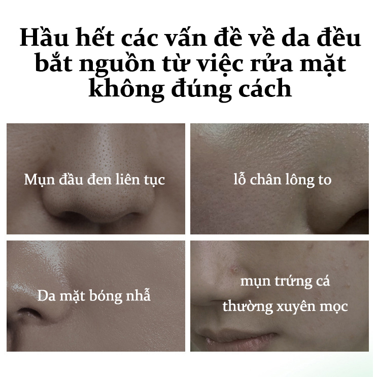 Sữa rửa mặt axit amin làm trắng mịn giữ ẩm da Tinh chất 500ml nhanh chóng Làm sạch sâu mụn thu nhỏ lỗ chân lông