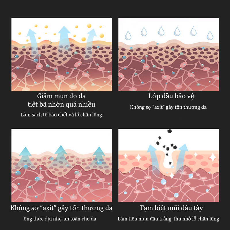 Sữa rửa mặt axit amin làm trắng mịn giữ ẩm da Tinh chất 500ml nhanh chóng Làm sạch sâu mụn thu nhỏ lỗ chân lông