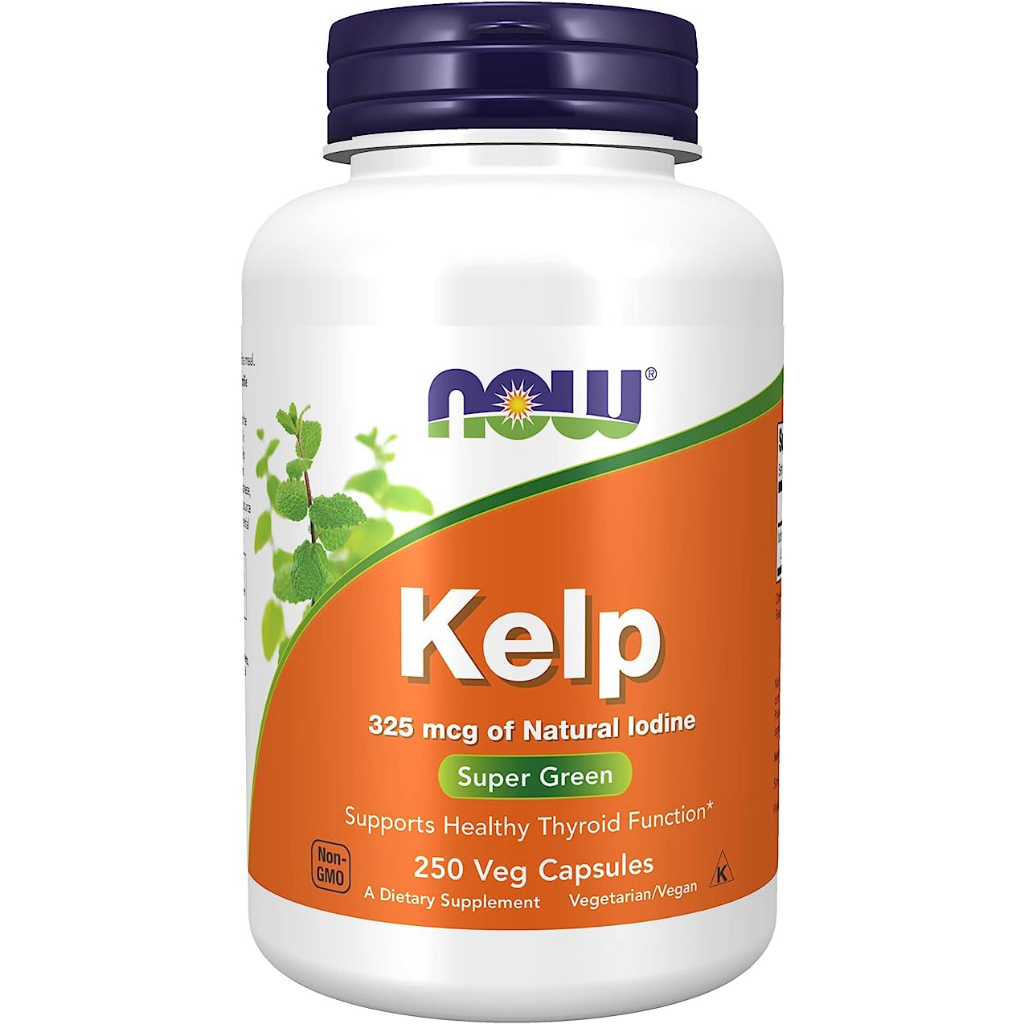 Now Kelp 325mcg Of Natural Iodine - Viên uống hỗ trợ chức năng tuyến giáp khỏe mạnh 250 viên