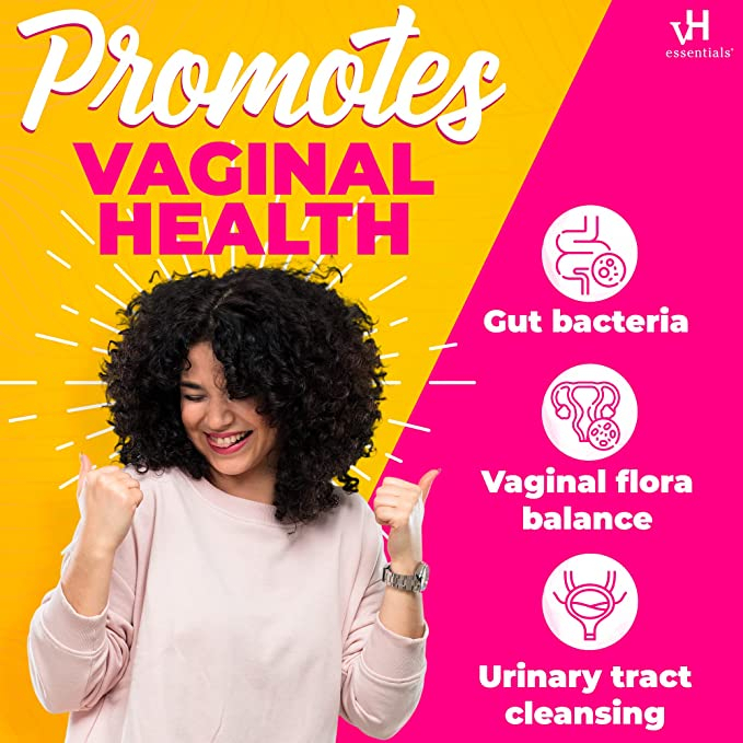 VH Essentials Probiotics With Prebiotics & Cranberry - Men vi sinh giúp hỗ trợ sức khỏe phụ nữ và tiết niệu 60 viên