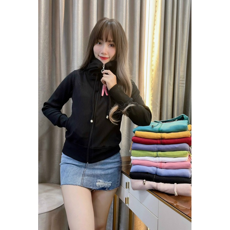 ÁO KHOÁC GÂN Ý THÊU NÓN 98 SIZE 40-56kg