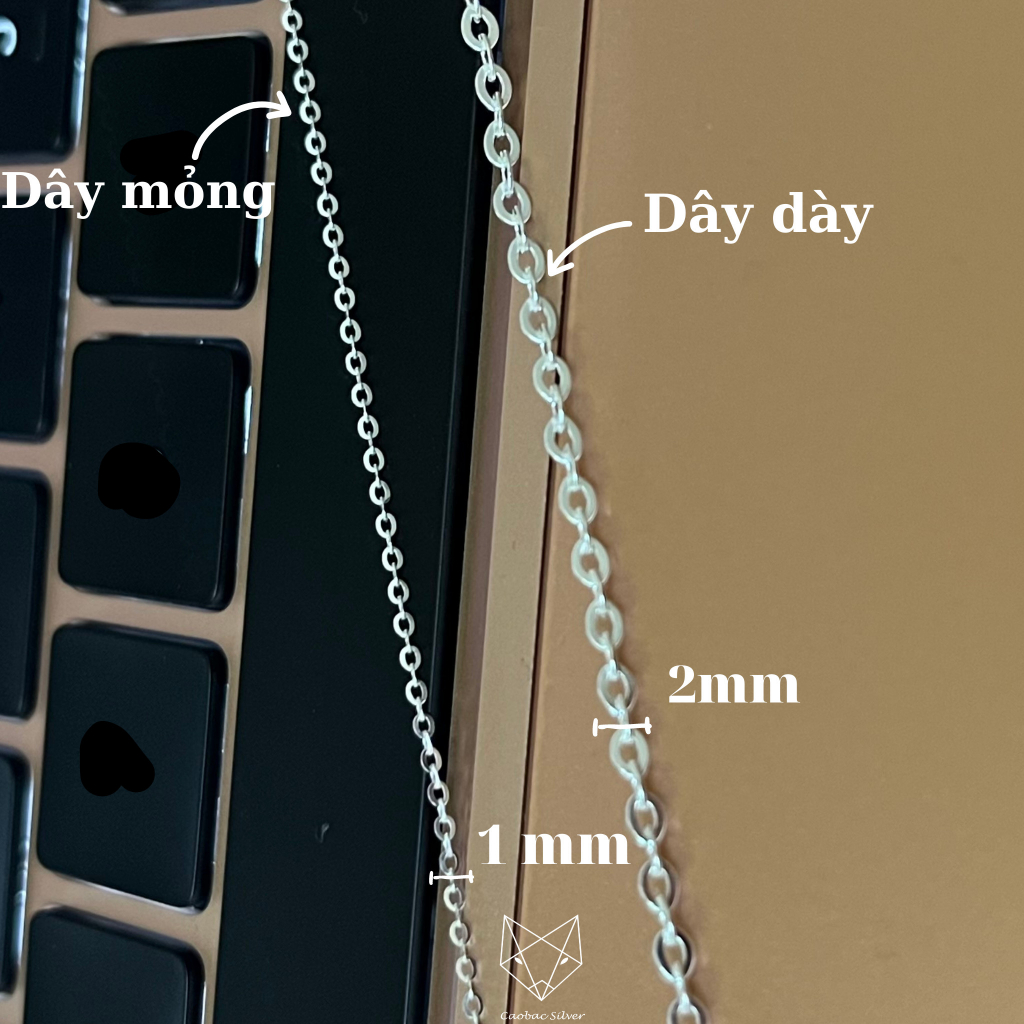 Dây Chuyền Bạc Ta S925 CaoBac Silver Hình Tròn Đính Đá Thiết Kế Đơn Giản Phong Cách Mới Lạ