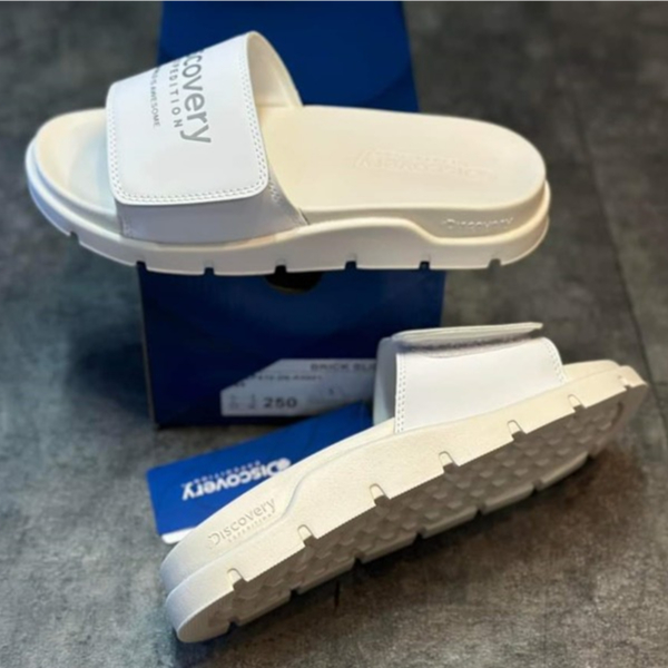 Dép Thể Thao Auth Dép DISCOVERY EXPEDITION BRICK SLIDE WHITE DX-LP410-2N-K0001 Chính Hãng 100%