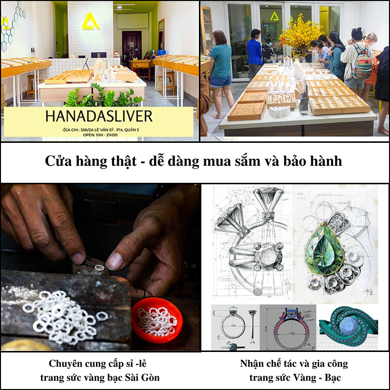 Nhẫn Bạc 925 Hanada Đá Moonstone Thiên Nhiên May Mắn Không Kị Mệnh Freesize Tùy Chỉnh Theo Size Tay 0541 M10