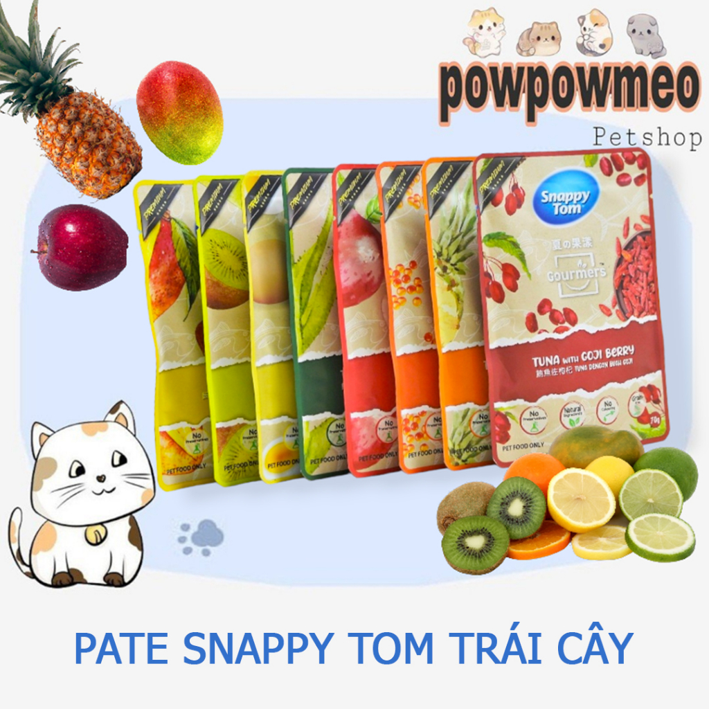 Pate SNAPPY TOM Trái Cây Gói 70g
