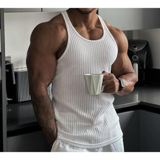 Áo 3 lỗ thể thao nam cotton gân to Gymplus,áo ba lỗ tập gym thể thao dành cho nam co giãn thấm hút mồ hôi