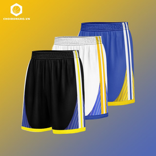 Quần bóng rổ NBA Golden State Warriors - Vải thể thao, mỏng, thấm thoát mồ hôi, dễ mặc