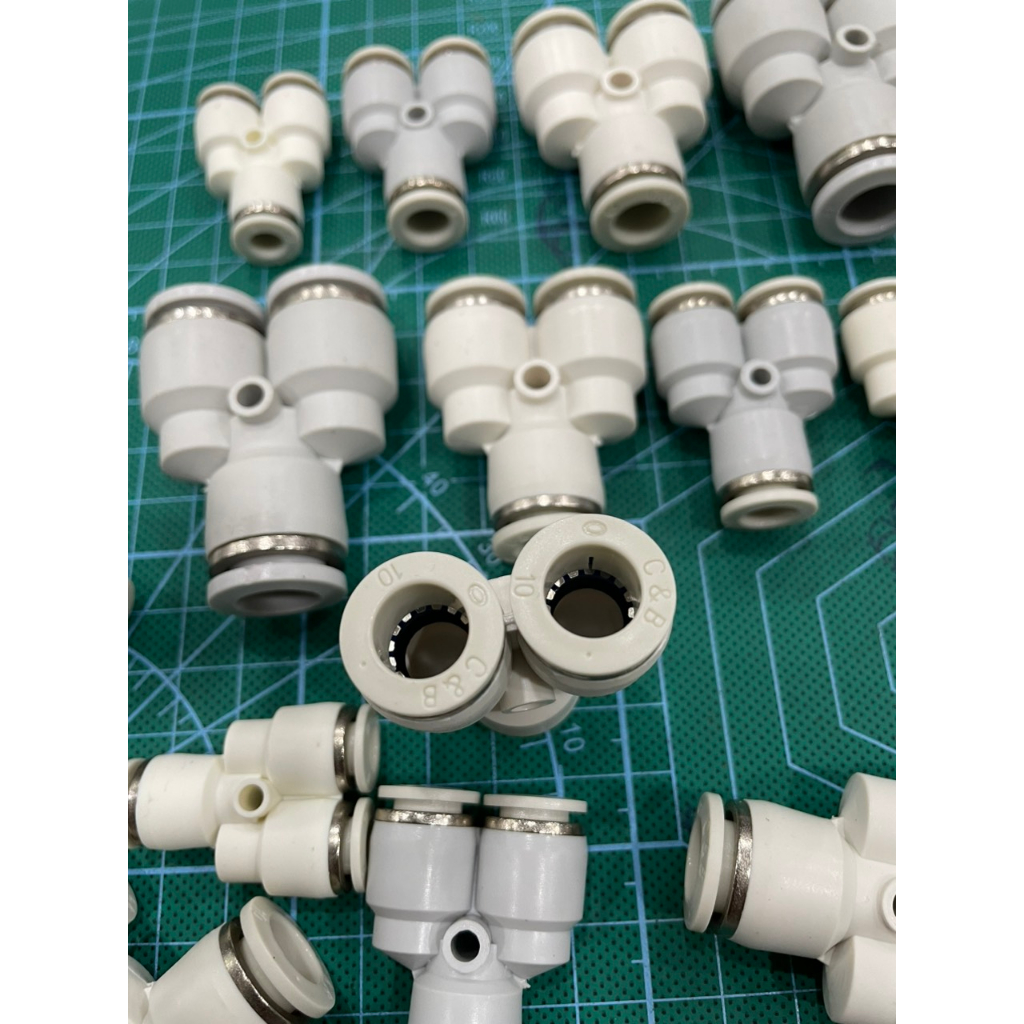 Đầu nối nhanh chữ Y  đầu cắm nhanh ống 6.8.10.12
