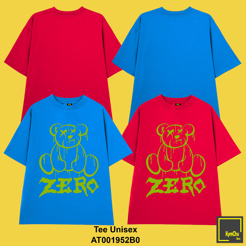 Áo thun Z.E.R.O phông rộng tay lỡ | Chất liệu 100% cotton 2C dày 230-250gsm | Xưởng chuyên sỉ áo form Âu Oversize KymChu