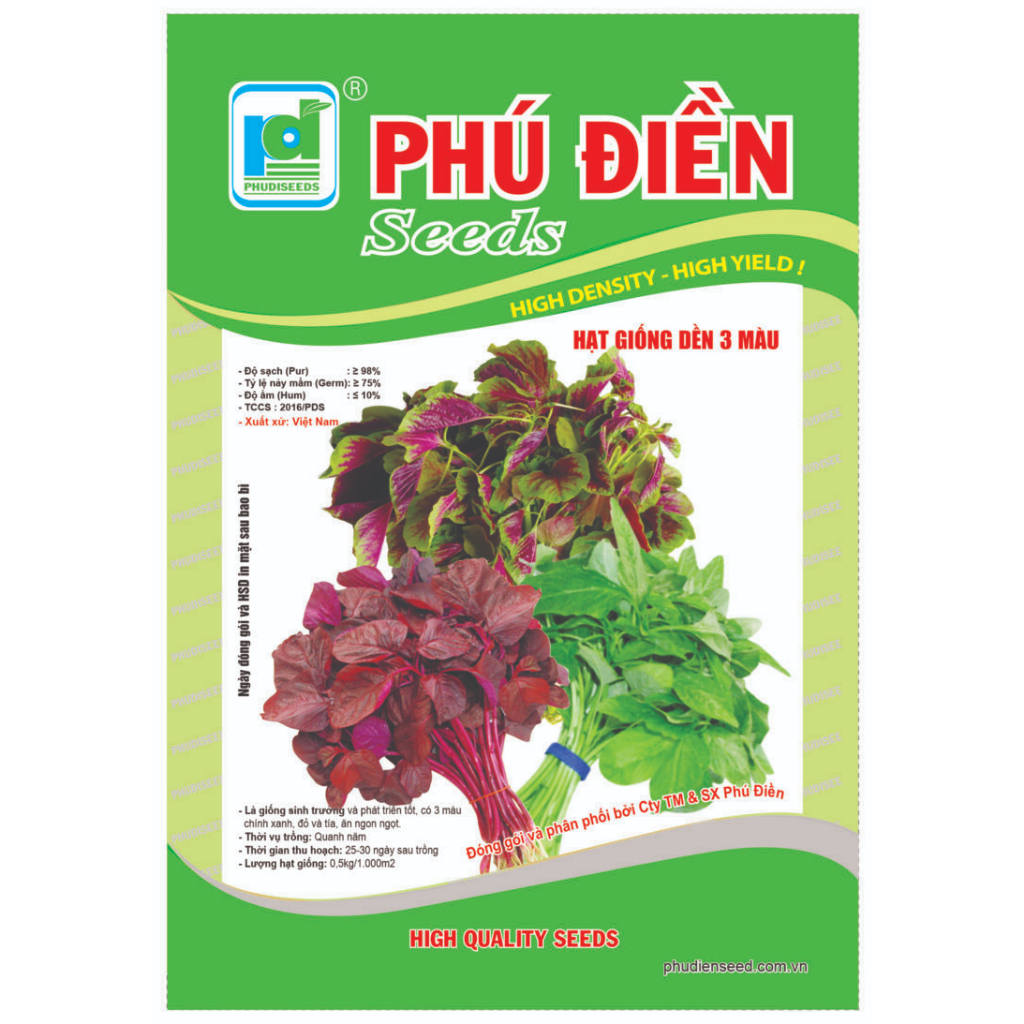 Hạt giống rau dền 3 màu 50gram