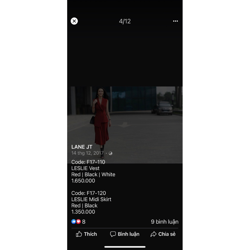 Set Lane Jt Leslie vest & midi skirt! Chính hãng 100%! 2tr