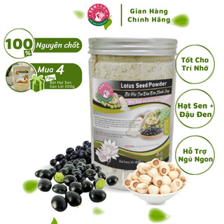 Bột Hạt Sen, Đậu Đen Xanh Lòng nguyên chất Senfarm - Không đường