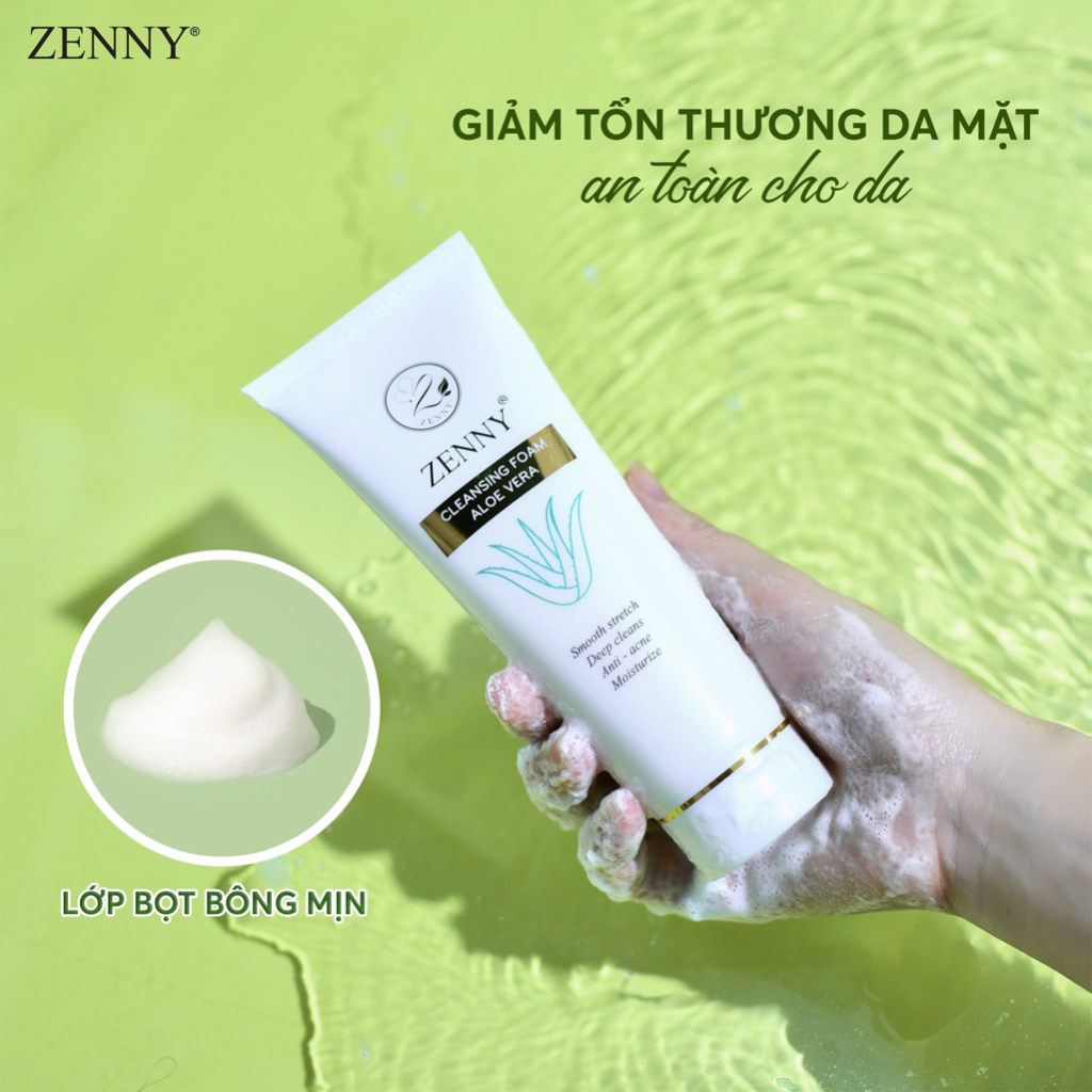 Sữa rửa mặt Zenny-làm sạch sâu từ bên trong-cấp ẩm, giúp da trắng sáng mịn màng