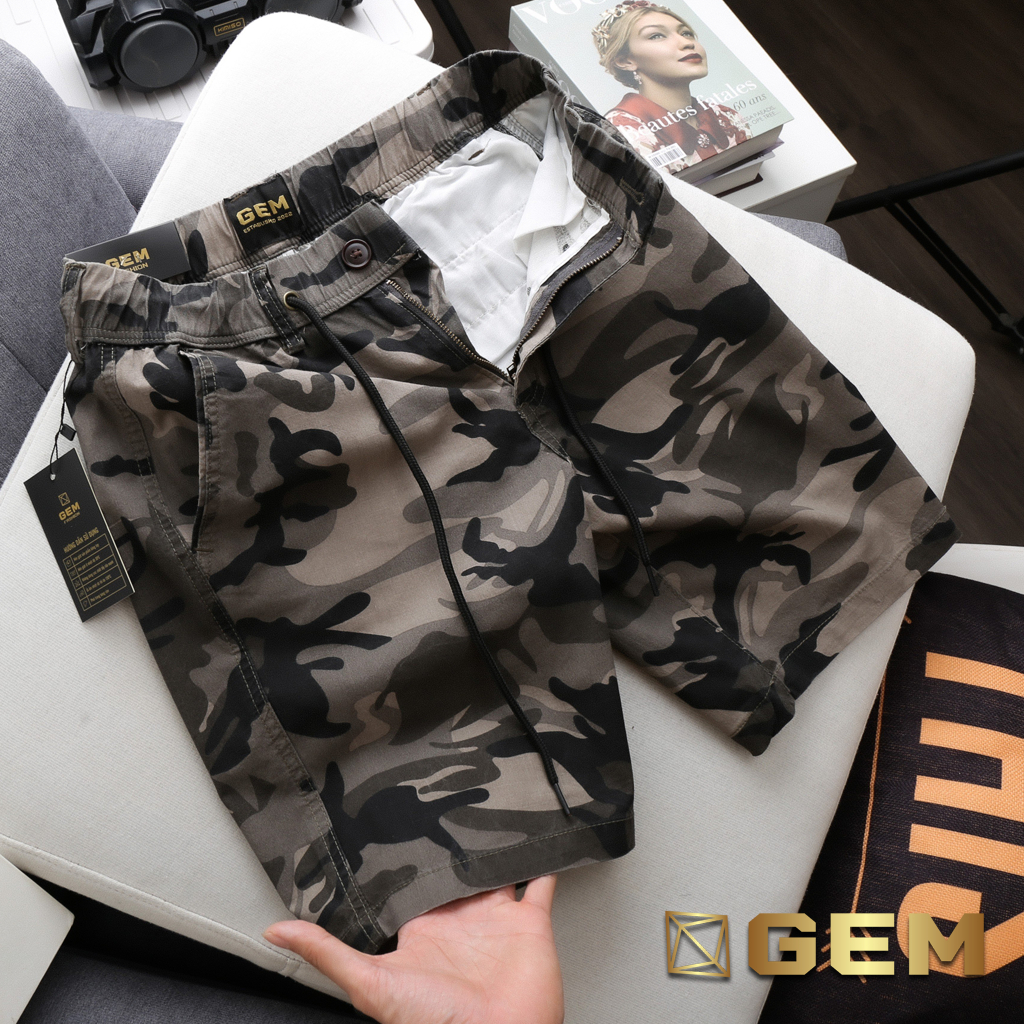 Quần short nam kaki lưng thun co giãn, quần đùi nam chất kaki lưng thun thoải mái