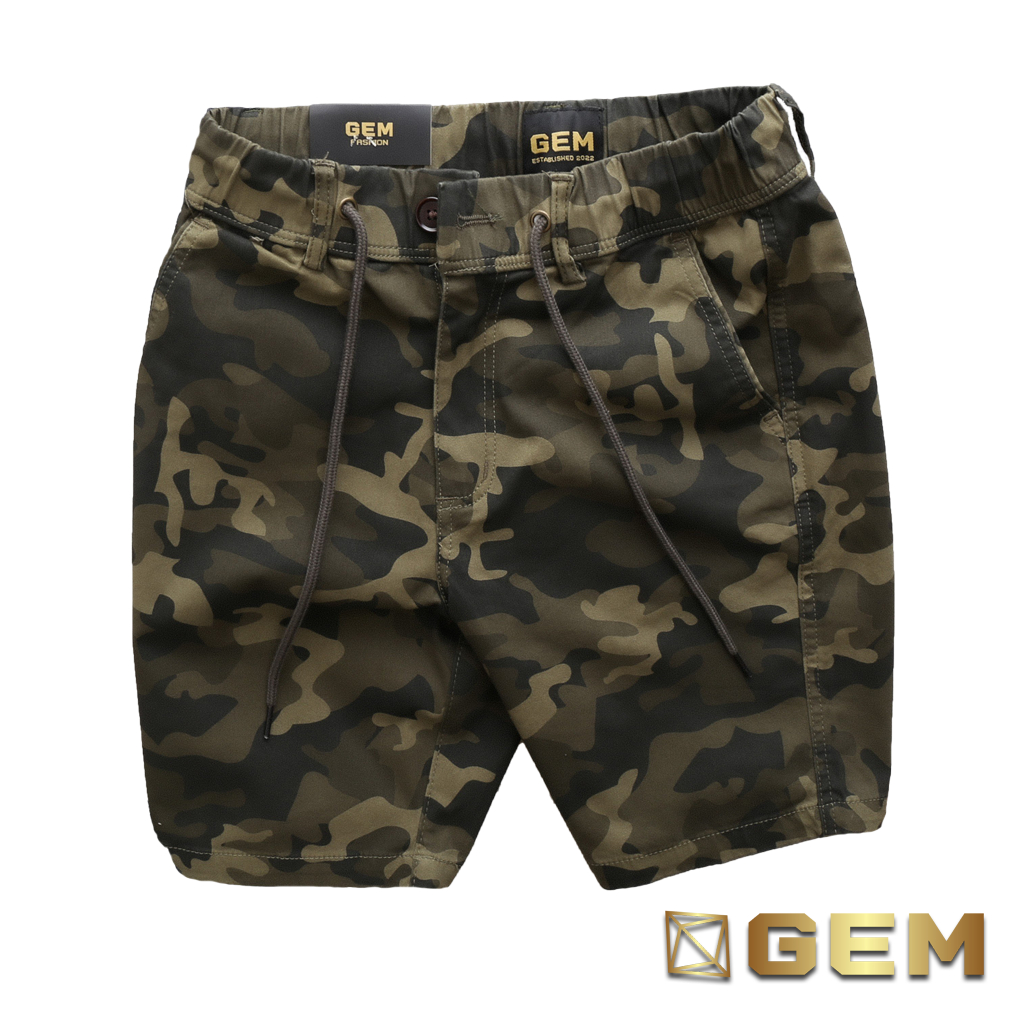Quần short nam kaki lưng thun co giãn, quần đùi nam chất kaki lưng thun thoải mái