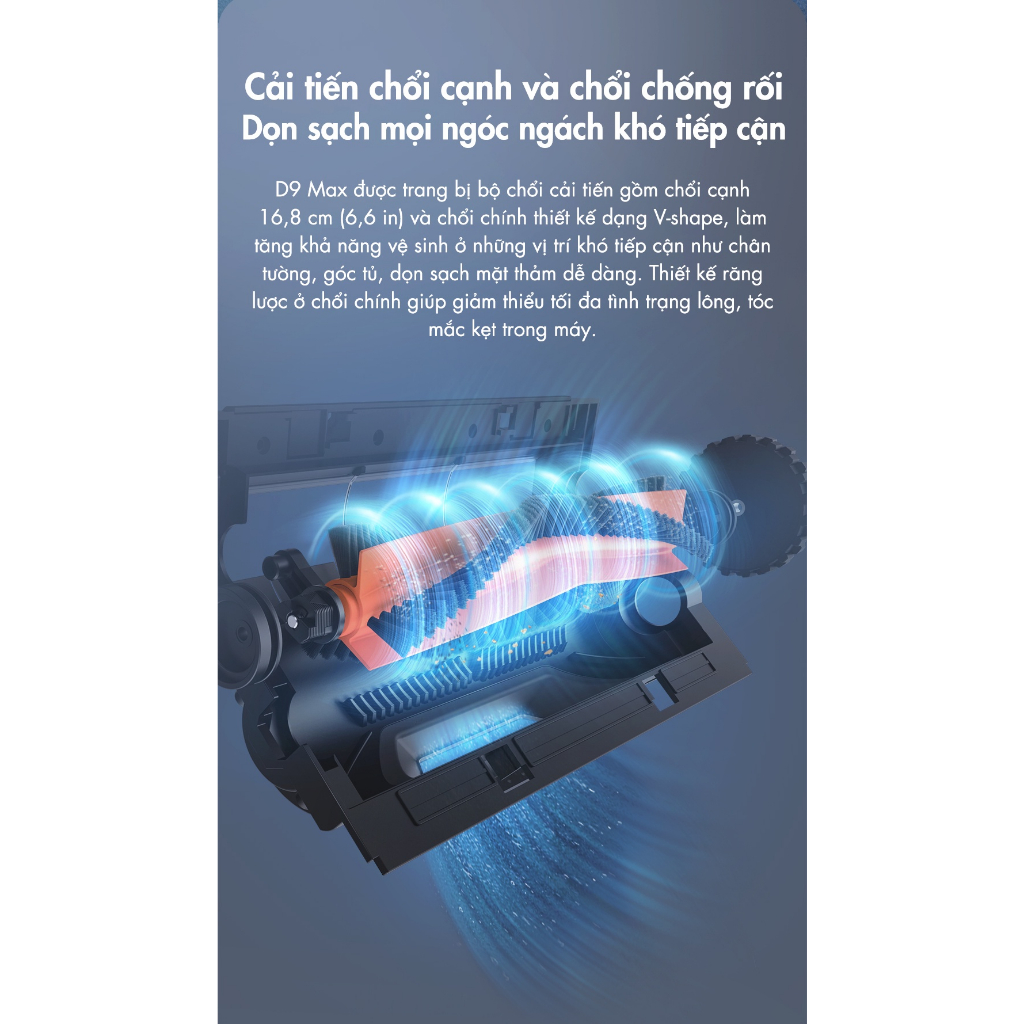 Robot Hút Bụi Lau Nhà Dreame D9 MAX Định Vị LiDAR Lực Hút 4000Pa - Hàng Chính Hãng - Bảo Hành 12T - MIMAX