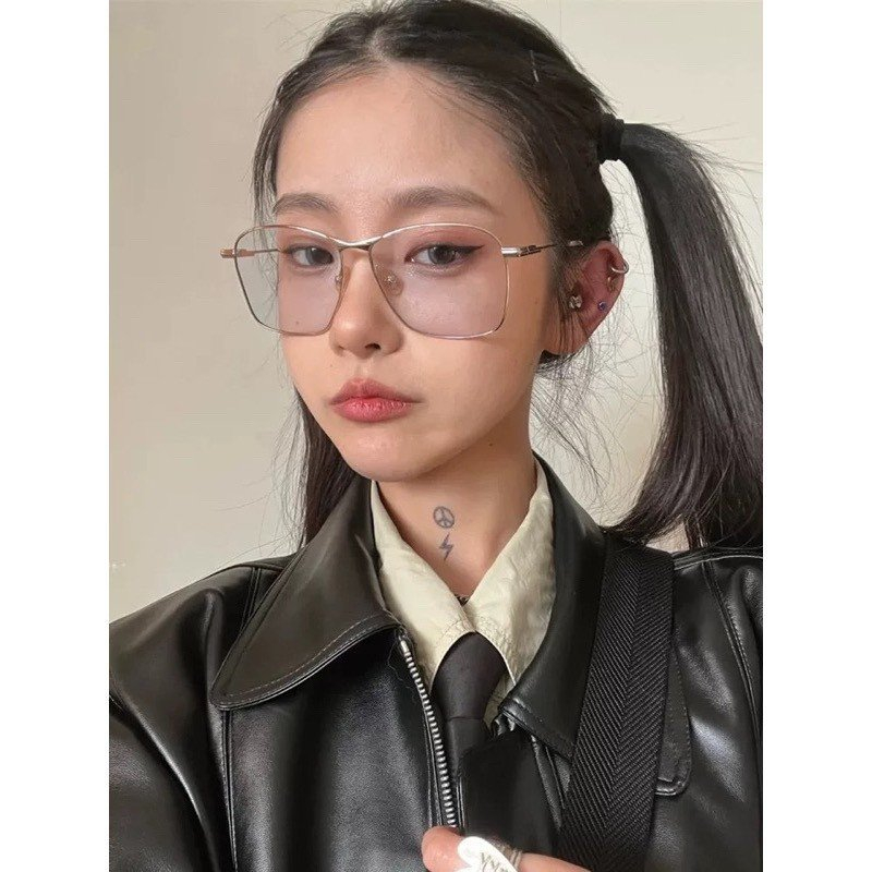 Gọng Kính Thời Trang Kim Loại Dáng Vuông Nam Nữ  - Hàng Đẹp