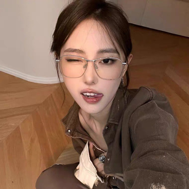 Gọng Kính Thời Trang Kim Loại Dáng Vuông Nam Nữ  - Hàng Đẹp