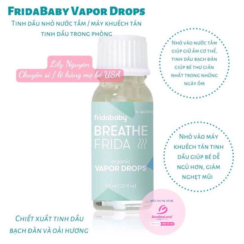 Bộ kit chăm sóc những ngày bé ốm COMBO BREATHE EASY KID FRIDA BABY -
