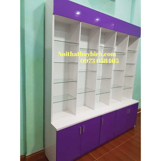 Kệ trưng bày trang trí mỹ phẩm,spa,túi xách,nail…