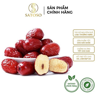 Táo đỏ nguyên quả sấy khô thơm ngon thượng hạng SATOSO túi 100g