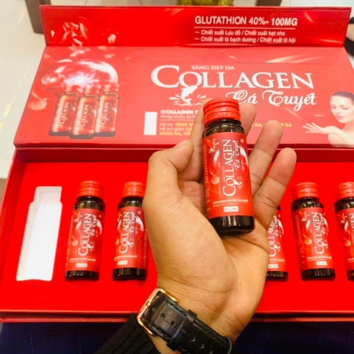 Nước uống collagen Cá tuyết làm trắng da chống lão hóa giảm thâm nám, nếp nhăn cho làn da căng bóng mịn màng