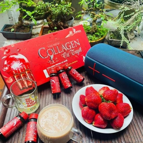 Nước uống collagen Cá tuyết làm trắng da chống lão hóa giảm thâm nám, nếp nhăn cho làn da căng bóng mịn màng