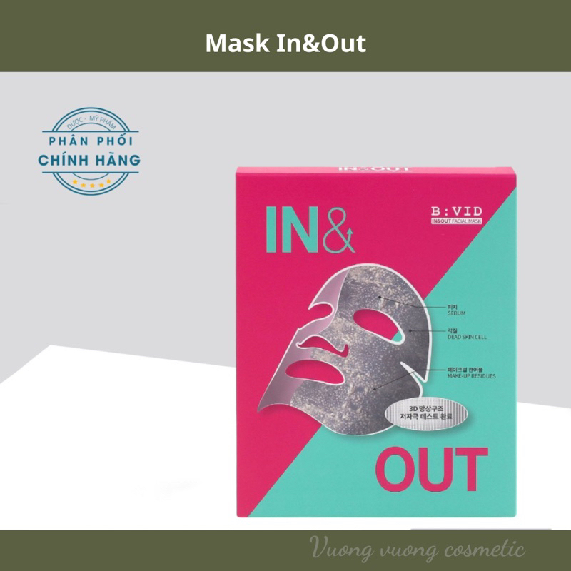 Mặt Nạ Hút Dầu, Thải Độc Da B:VID IN&OUT FACIAL Hàn Quốc