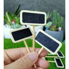 Bảng đen mini - làm phụ kiện tiểu cảnh trang trí chậu cây Terrarium, sen đá, xương rồng, gắn tag trang trí