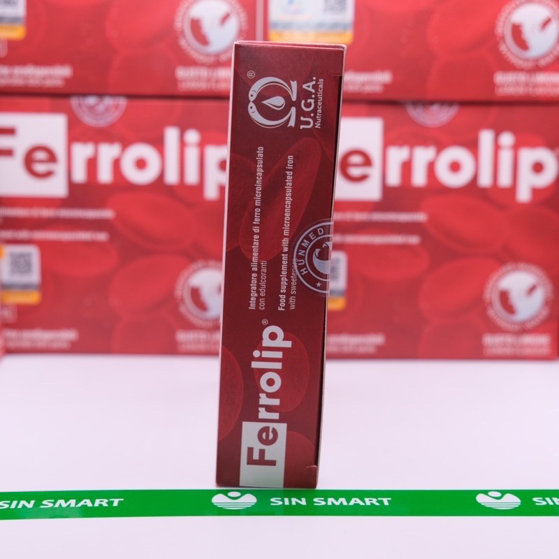 Sắt Bột Buccal Tan Ngay Trong Miệng Ferrolip bổ sung sắt cho phụ nữ mang thai Hộp 20 gói OCO KIDS