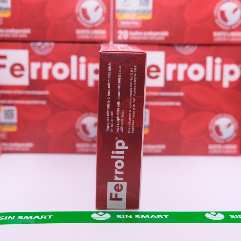 Sắt Bột Buccal Tan Ngay Trong Miệng Ferrolip bổ sung sắt cho phụ nữ mang thai Hộp 20 gói OCO KIDS