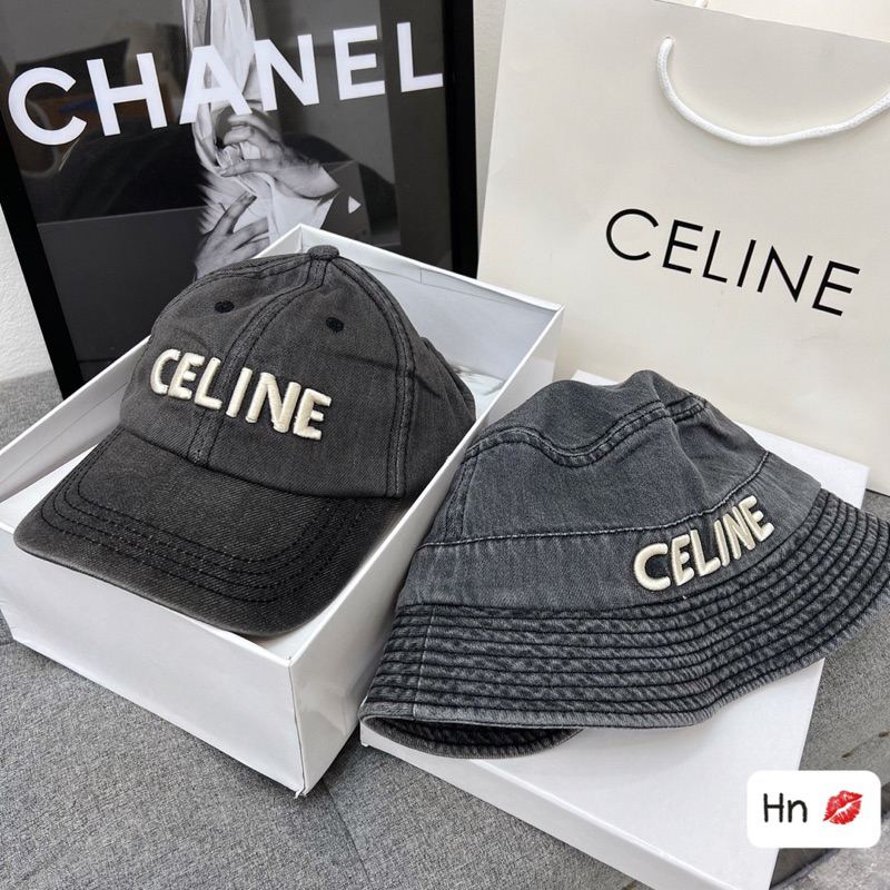 Set mũ bucket + mũ lưỡi trai, chất vải bò mềm, hàng qc