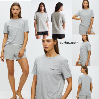 [Chính hãng 100%] Áo Thun Calvin Klein Logo Thêu Basic (Đen/Xám/Trắng)