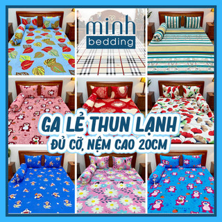 Ga thun lạnh 1m2 1m4 1m6 1m8 nệm cao 20cm minh bedding