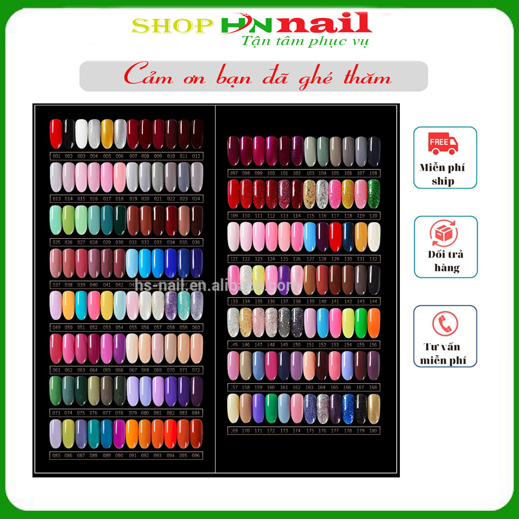 Bán lẻ chọn màu sơn gel kaniu chăm sóc trang trí móng làm đẹp nail Shop HNnail