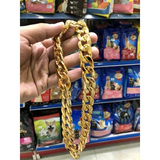 Vòng cổ dây chuyền vàng cho chó mèo