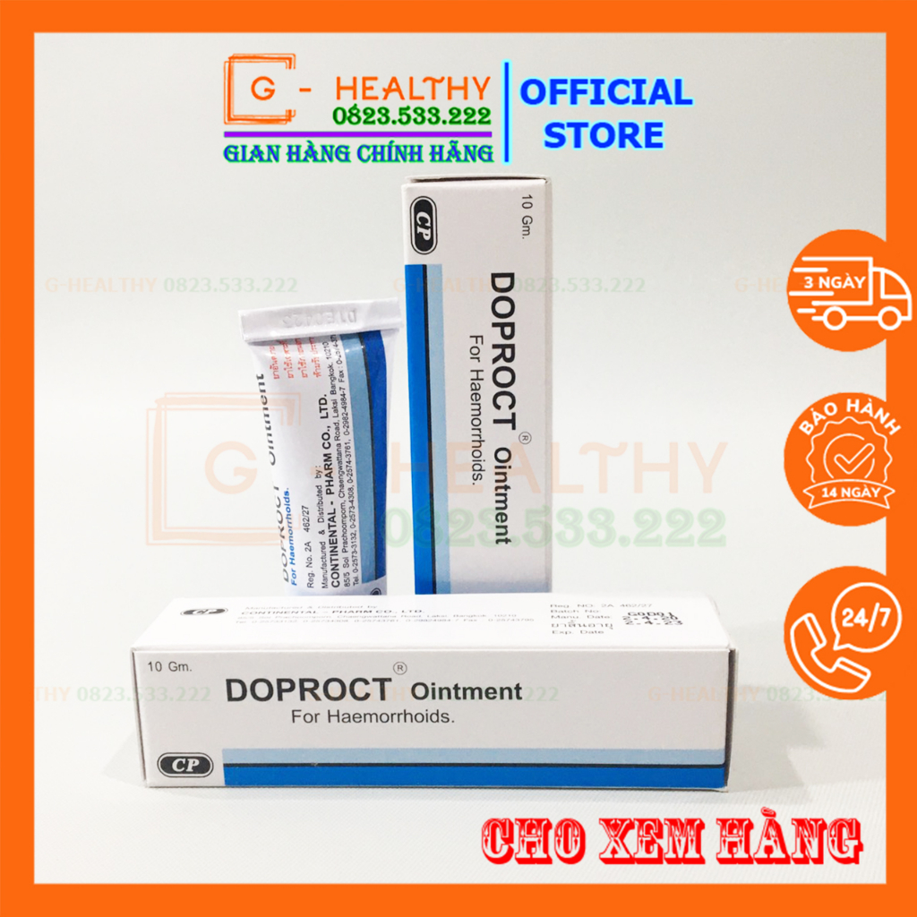 Kem Bôi & Viên Đặt Teo Trĩ Thái Lan DOPROCT