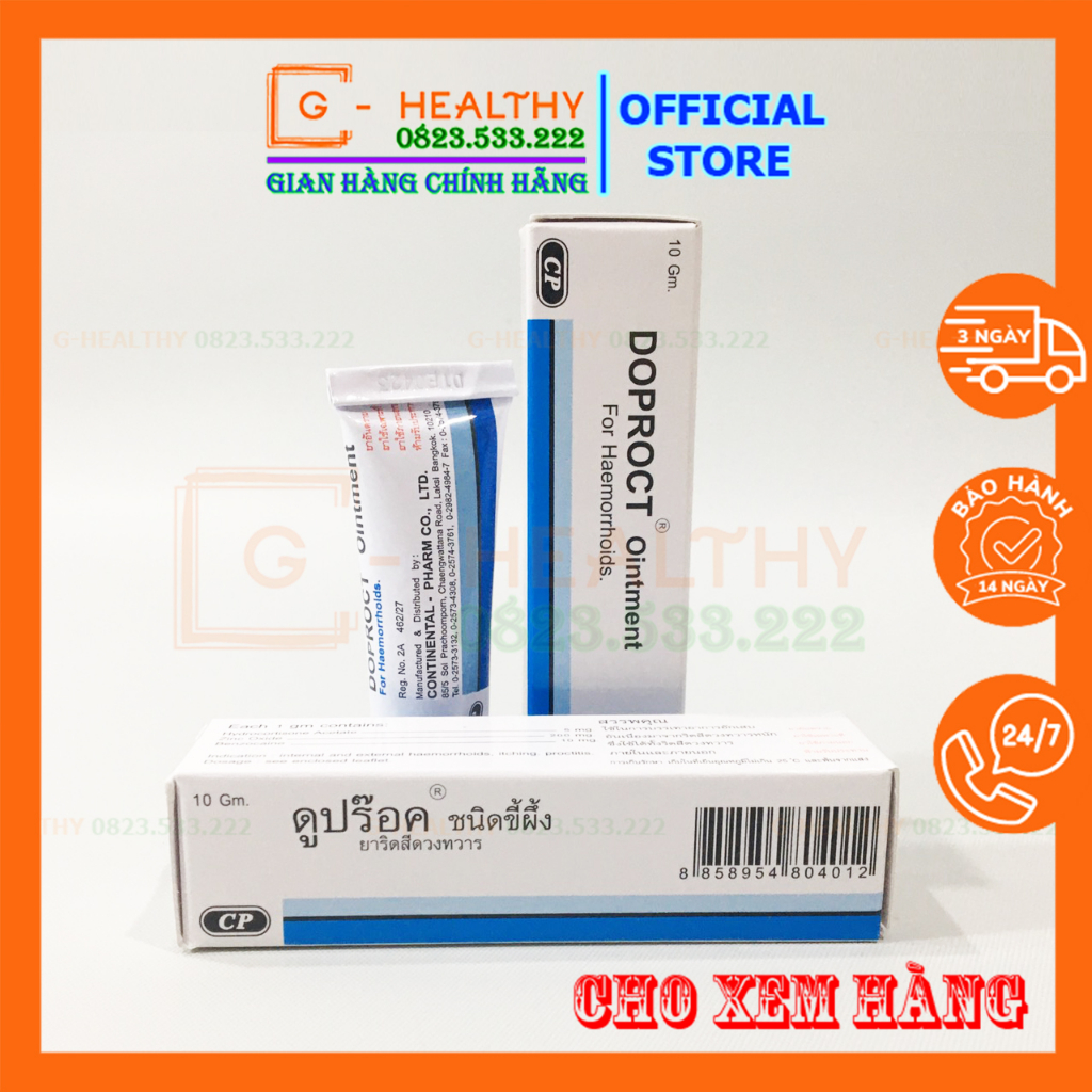 Kem Bôi & Viên Đặt Teo Trĩ Thái Lan DOPROCT