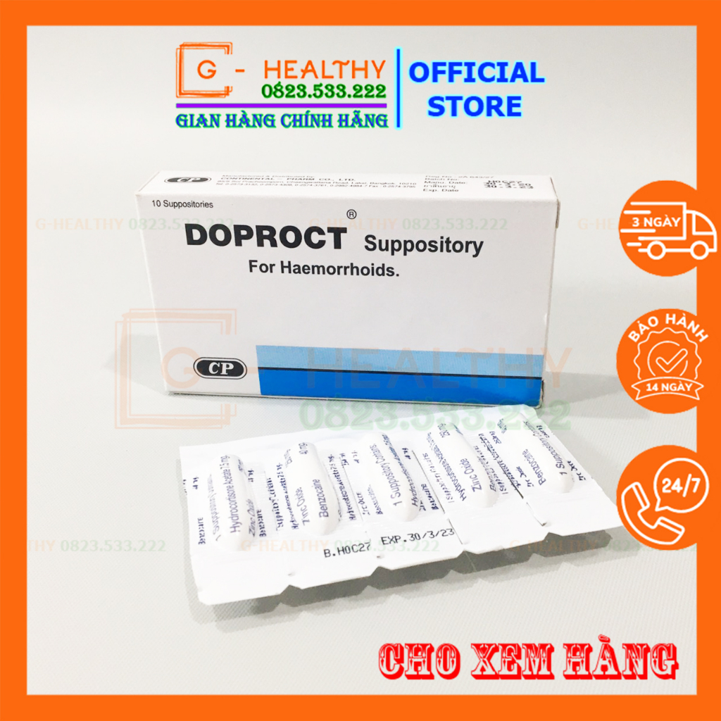 Kem Bôi & Viên Đặt Teo Trĩ Thái Lan DOPROCT