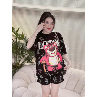 ( SẴN HCM ) SET ĐÙI S/C GẤU DÂU 🐻🍓