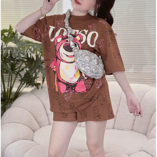 ( SẴN HCM ) SET ĐÙI S/C GẤU DÂU 🐻🍓